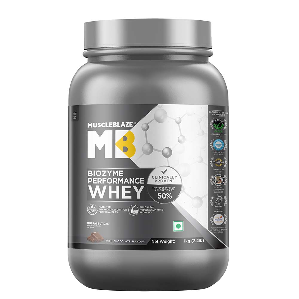 MuscleBlaze Biozyme Performance Whey, 2 kg (4.4 lb)